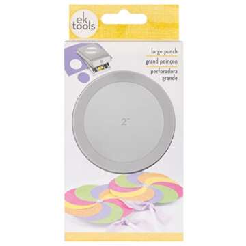 EK Tools 2-inch Metal Paper Punch, Multicolor, Create Precise Circles for Handmade Cards, Scrapbooki...