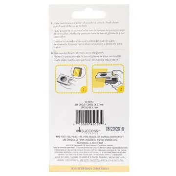 EK Tools 2-inch Metal Paper Punch, Multicolor, Create Precise Circles for Handmade Cards, Scrapbooking, Gift Tags, Invitations, Decorations and More