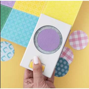 EK Tools 2-inch Metal Paper Punch, Multicolor, Create Precise Circles for Handmade Cards, Scrapbooking, Gift Tags, Invitations, Decorations and More