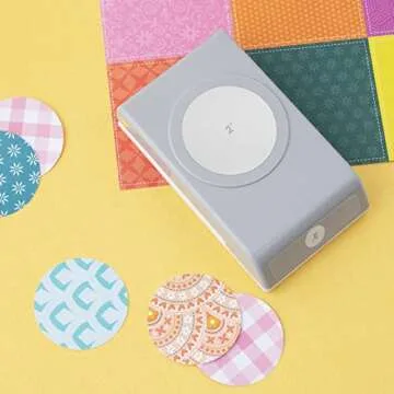 EK Tools 2-inch Metal Paper Punch, Multicolor, Create Precise Circles for Handmade Cards, Scrapbooking, Gift Tags, Invitations, Decorations and More