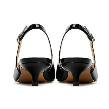 JUSTDANNI Elegant Women's Slingback Low Heel Pumps 1.5 Inch