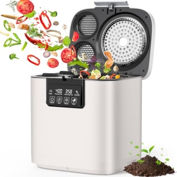 Electric Kitchen Composter - 4L Capacity Smart Compost Machine with Odor Control