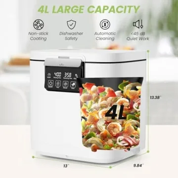 Eco-Friendly Electric Kitchen Composter 4L Odorless Composting