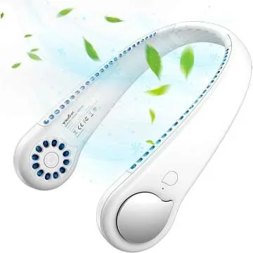 Bladeless Neck Fan with 360° Airflow for Personal Use