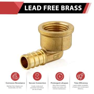 Reliable EFIELD Pex Crimp Fittings for Plumbing Use