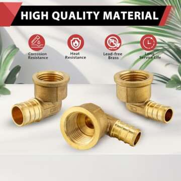 Reliable EFIELD Pex Crimp Fittings for Plumbing Use