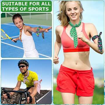 15 Pcs Cooling Neck Wraps Scarf for Summer Activities