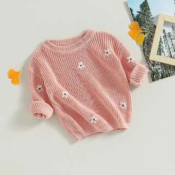 Charming Baby Girl Sweater for Fall-Winter Style