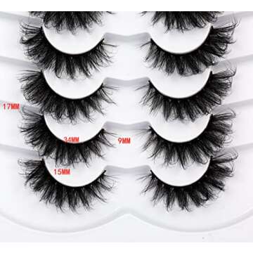 Pooplunch False Eyelashes Cat Eye Fluffy Lashes Russian DD Curl Extension Volume Foxy Eye Lifting Lo...