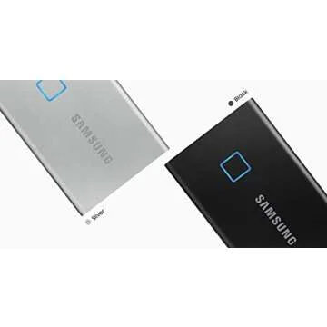 SAMSUNG SSD T7 Portable External Solid State Drive 1TB, Up to USB 3.2 Gen2, Reliable Storage for Gaming, Students, Professionals, (MU-PC1T0T/AM), Black