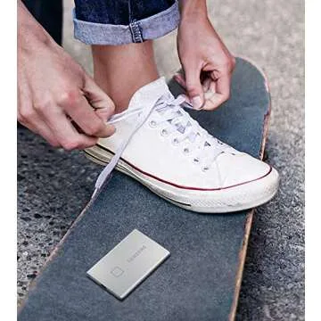 SAMSUNG SSD T7 Portable External Solid State Drive 1TB, Up to USB 3.2 Gen2, Reliable Storage for Gaming, Students, Professionals, (MU-PC1T0T/AM), Black