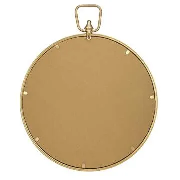 Patton Gold Round Mirror - Elegant Wall Decor