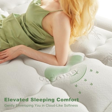 Queen Viscose Mattress Topper for Comfort & Relief