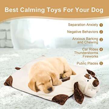 Moropaky Heartbeat Toy for Puppy - Plush Toy for Anxiety Relief & Cuddle Comfort
