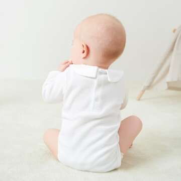 Pureborn Baby Boys Girls Cotton Waffle Romper 0-3m