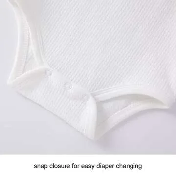 Pureborn Baby Boys Girls Cotton Waffle Romper 0-3m