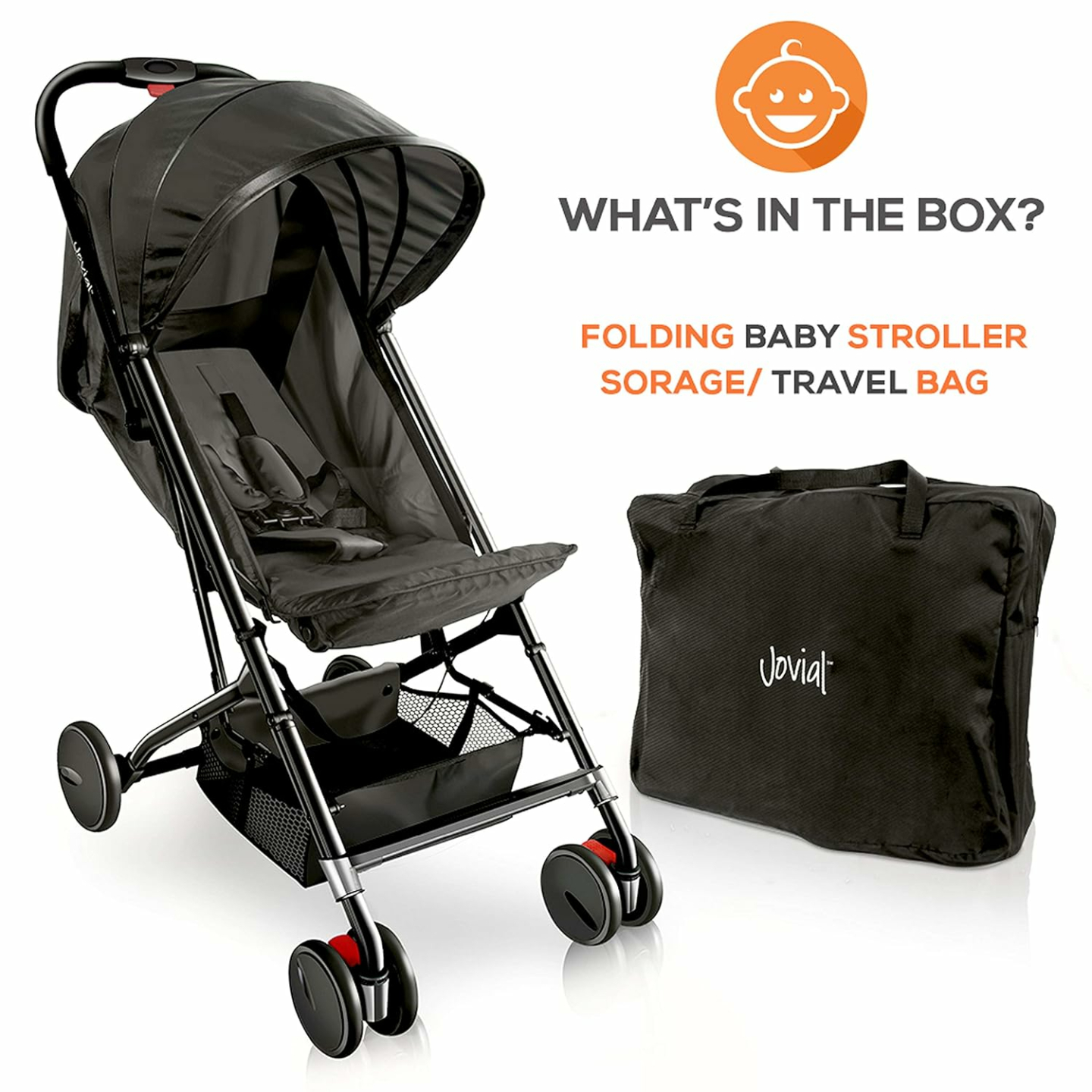 Compact Portable Baby Stroller - Travel Friendly Design