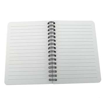 Stylish 4 Pack A6 Spiral Notebooks for Diary & Planning