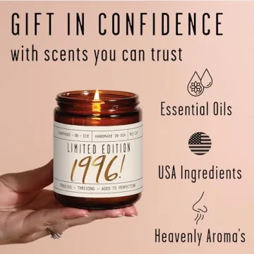 30th Birthday Gifts for Women - 'Limited Edition 1996' Candle
