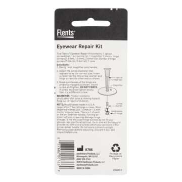 Flents Universal Eyeglass Repair Kit with Tools Included