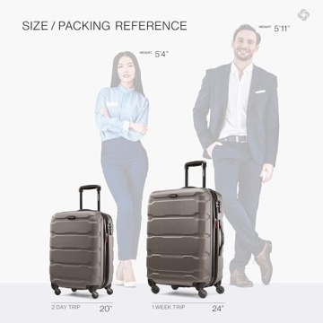 Samsonite Omni PC Expandable Luggage Set in Silver