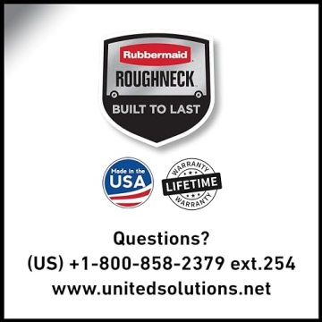 Rubbermaid Roughneck Tote 3 Gal, Stackable Storage Bins