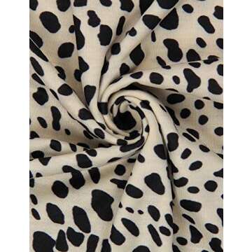 BMJL Women's Casual Cute Shirts Leopard Print Tops Basic Summer Short Sleeve Fashion Soft Blouse Loose Fit Tshirt(SmallLeopard05)