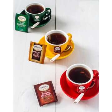 Twinings Tea Bags Sampler Assortment in Bamboo Gift Box (80 Count) 20 Flavors Gifts for Women Men Parents Family Friends Coworkers Perfect Variety Pack Tea Bag Organizer