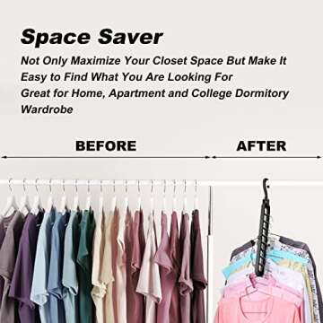 Closet Organizers and Storage,6 Pack Sturdy College Dorm Room Essentials,Closet Storage Organization...