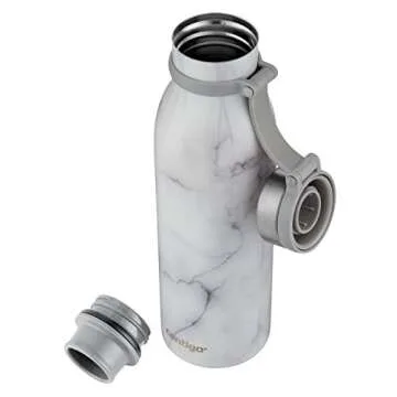 Contigo Matterhorn Insulated Water Bottle - 20oz White Marble