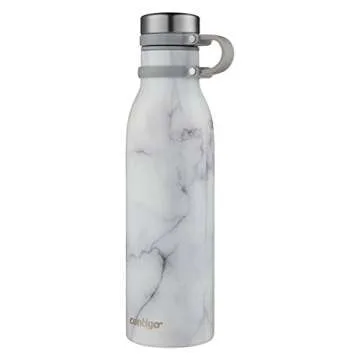 Contigo Matterhorn Insulated Water Bottle - 20oz White Marble