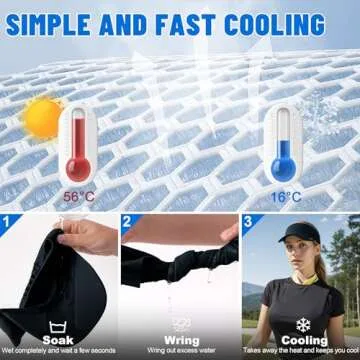 Sukeen Cooling Stretchy Visor Free Size Cool Hat with UV Protection Brim Peak Vizor for Golf,Tennis,Cycling,Running (Black)