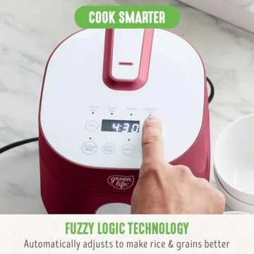 GreenLife Digital Rice Cooker - Healthy Cooking Made Easy