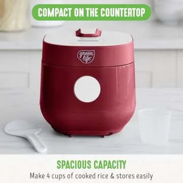 GreenLife Digital Rice Cooker - Healthy Cooking Made Easy