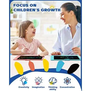 Bravokids Toys for 3-6 Years Old Girls Boys, LCD Writing Tablet 10 Inch Doodle Board, Electronic Drawing Pads, Educational Birthday Gift for 3 4 5 6 7 8 Years Old Kids Toddler (Blue)