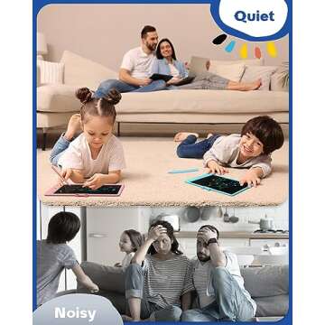 Bravokids Toys for 3-6 Years Old Girls Boys, LCD Writing Tablet 10 Inch Doodle Board, Electronic Drawing Pads, Educational Birthday Gift for 3 4 5 6 7 8 Years Old Kids Toddler (Blue)