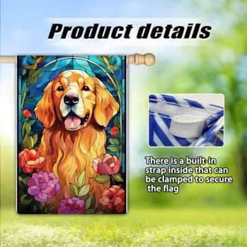 Golden Retriever Garden Flag Outdoor Decor for All Seasons