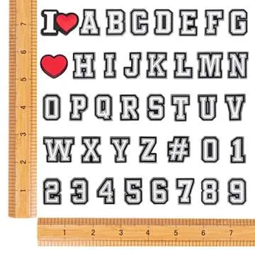 37+2 Pcs Letters Numbers Shoe Charms, Double A-Z Letters & 0-9# Numbers Charms for Clogs Wristbands Bracelets,for Men Women Adult Kids Boys Girls