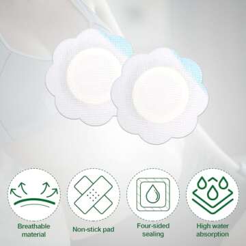 30pcs Castor Oil Pack Wrap for Belly Button, Self-Adhesive Disposable Castor Oil Belly Button Wrap Pads Spunlace Cloth Highly Absorbent Organic Cover Compress Patches No Wash (Oil Not Included)