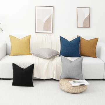 decorUhome 12x20 Decorative Outdoor Pillow Covers Set of 2