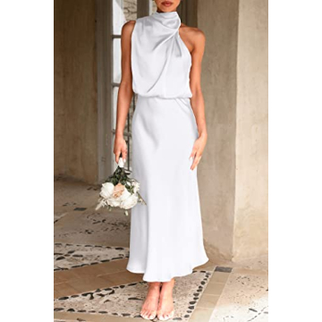 Elegant PRETTYGARDEN Satin Maxi Dress for Any Occasion