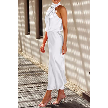 Elegant PRETTYGARDEN Satin Maxi Dress for Any Occasion