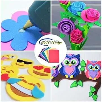 EVA Foam Sheets, 9 x 12 Inch, 10 Colors, 2mm Thick Handicraft Foam Paper for Arts and Crafts, by ACTIVITYya - 10 Sheets