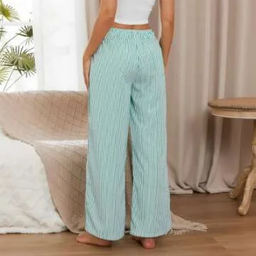 Mxiqqpltky Y2K Striped Pajama Pants for Women