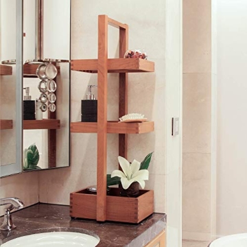 Cambridge Teak Shower Caddy for Stylish Bathroom Storage