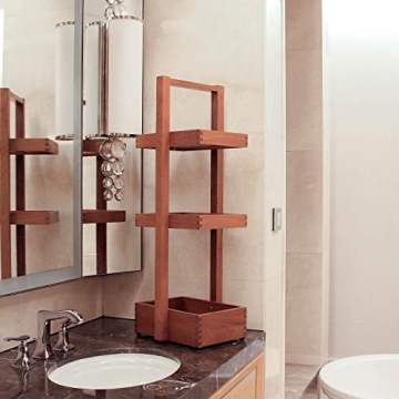 Cambridge Teak Shower Caddy for Stylish Bathroom Storage