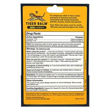 Tiger Balm Ultra Strength Pain Relief Ointment 0.63 oz