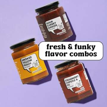 Trade Street Jam Co. Favorite Things Gift Set - Unique Gourmet Jams