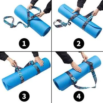 ZOOEASS Yoga Mat Strap – Adjustable & Stylish Carrier