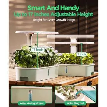 LETPOT LPH-Air Hydroponics Growing System Kits, APP & WiFi Controlled Smart Indoor Garden with 24W Grow Light Full Spectrum, 10 Pods Planter Indoor Gardening for Gifts, Kitchen, Vegetable